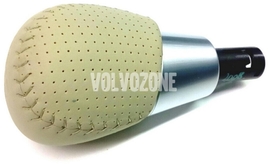 Gear shift lever knob Volvo 31259372 // beige leather R-DESIGN (OEM)