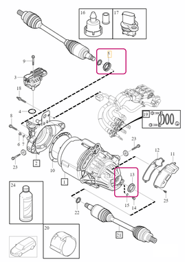 DRIVE SHAFT SEAL Volvo 31325732 (OEM)