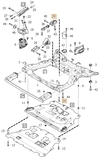Uložení motoru spodní levé SPA 2.0 D3/D4/D5 (OEM)