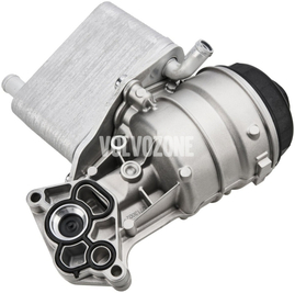 Domek olejového filtru s těsněním a chladičem 3.2/T6/Polestar P3 S80 II/V70 III/XC70 III/XC60, 3.2 P2 XC90 (OEM)