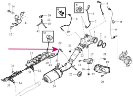 SENSOR NOX Front Volvo 32203674 (OEM)