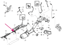 SENSOR NOX Rear Volvo 32203675