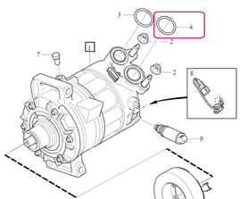 O-RING Volvo 988847 (26.2x3 mm) (OEM)