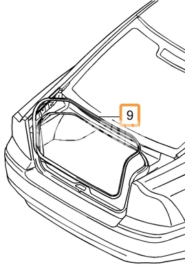 Těsnění veka kufru P2 S60 (OEM)