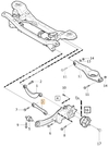 Příčné závěsné rameno spodní P1 (bez AWD) C30/C70 II/S40 II/V50 (OEM)