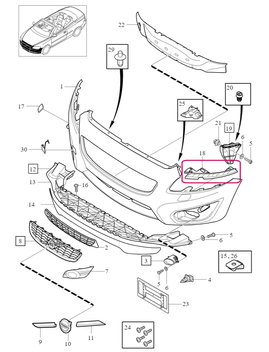BRACKET Left Volvo 31214872 (2010-) (OEM)