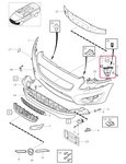 BRACKET Left Volvo 31214876 (2010-)