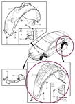 WHEEL ARCH LINER Right Volvo 31253822