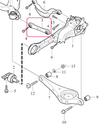 Příčné závěsné rameno spodní P3 S60 II/V60 S80 II/V70 III (OEM)