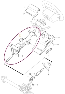 STEERING COLUMN Volvo 31387336 (OEM)