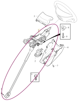 STEERING COLUMN Volvo 31387676 (OEM)