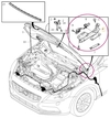 Pant kapoty P1 V40 II(XC) levý (OEM)