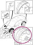 WHEEL ARCH LINER Left Volvo 31497103