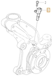 Snímač počtu otáček kola CMA XC40, SAE EX30