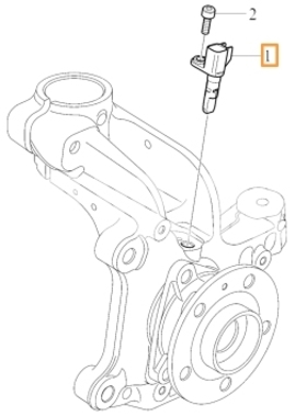 Snímač počtu otáček kola CMA XC40, SAE EX30 (OEM)