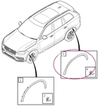 Lem zadního blatníku pravý SPA XC90 II
