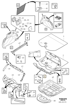 SILL MOULDING Volvo 39804261 (OEM)