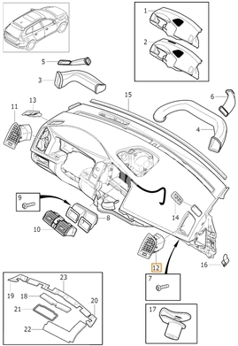 AIR OUTLET Volvo 39886582 (OEM)