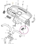 AIR OUTLET Right Volvo 39898050