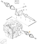 Poloos levá 1.6D2 P3 S60 II/V60 S80 II/V70 III převodovka MPS6