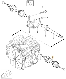 Poloos levá 1.6D2 P3 S60 II/V60 S80 II/V70 III převodovka MPS6 (OEM)