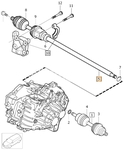 Poloos pravá 2.0 D3/D4 P1 V40 II/V40 XC převodovka M66