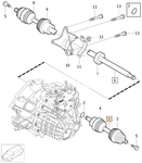 Poloos levá 1.6D/2.0 převodovka MTX75, 1.6D2/2.0D převodovka MMT6 P3 S60 II/V60 S80 II/V70 III