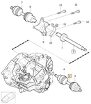 Poloos levá 1.6 T3/T4 P3 (2011-) S60 II/V60 S80 II/V70 III převodovka MMT6