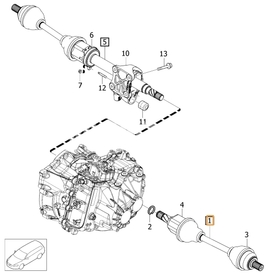 Poloos levá 2.0 D2/D3/D4 T3/T4 P3 (2014-) S60 II(XC)/V60 S80 II/V70 III převodovka M66 (OEM)