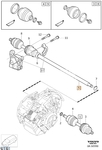 Poloos pravá 5 válec P1 V40 II/V40 XC převodovka TF-80SD