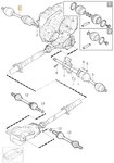 Poloos levá 2.0 D4/T4/T5 P1 V40 II/V40 XC převodovka TG-81SC(AWD)