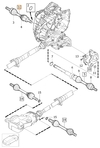 Poloos levá 5 válec D3/D4/2.4D/D5 P3 XC60 převodovka M66(AWD) (OEM)