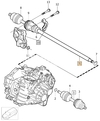 Poloos pravá 5 válec D3/D4/2.4D P3 XC60 převodovka M66 (OEM)