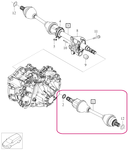 AXLE SHAFT Left, EXCH Volvo 36012684 // M66 / M66 AWD