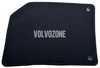 Textilní velurové koberce SPA XC60 II - černo-šedé (OEM)