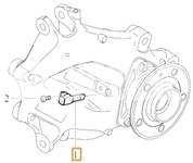 Snímač počtu otáček zadního kola CMA XC40 (Variant AG02)