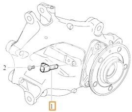 Snímač počtu otáček zadního kola CMA XC40 (Variant AG02) (OEM)