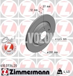 Zadní brzdový kotouč (280mm) CMA XC40