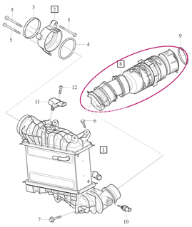 CHARGE AIR PIPE Volvo 31474904 (OEM)