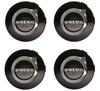 Sada středových krytek kol (64mm) černá, chrom (OEM)