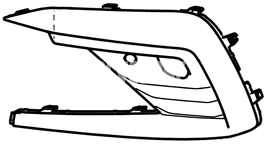 GRILLE Left Volvo 32227216 (OEM)