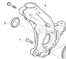 STEERING KNUCKLE Left Volvo 32246335 (OEM)