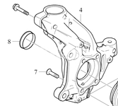 STEERING KNUCKLE Right Volvo 32246336