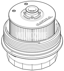 Oil Filter COVER+FILTER Volvo 32257121 (OEM)