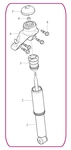 Rear SHOCK ABSORBER Complete Volvo 32269441 // Variant code: 7D07