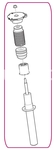 Front SHOCK ABSORBER Complete Volvo 32283464  // RA03 Chassis DYNAMIC and C502 High performance