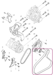 Drážkový řemen 7PK 4 válec Mild Hybrid B3/B4/B5/B6 SPA/CMA 1190mm