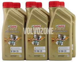 Motorový olej pro 3-4 válcové motory VEA Volvo - Castrol Edge Professional V 0W-20 6L