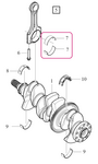 BIG-END BEARING KIT Volvo 32292891 // STD, 53mm