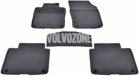 Gumové rohože SPA S90 II/V90 II(XC) - černo-šedé